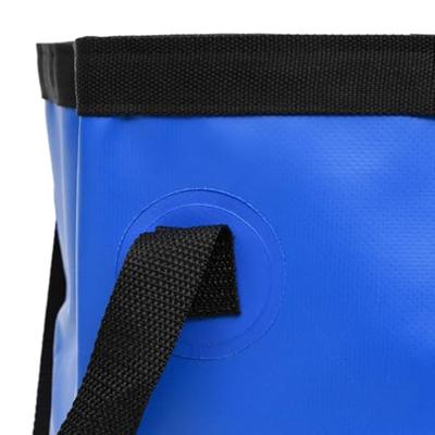 VidaXL Emmers 2 st inklapbaar 30 l pvc blauw