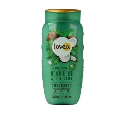 Lovea Shampoo coco & green tea 250 Milliliter