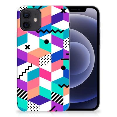 iPhone 12 | 12 Pro (6.1") | TPU Hoesje | Blokken Kleurrijk