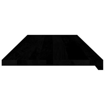 VidaXL Vensterbanken 2 st 110x40x2 cm massief eikenhout donkerbruin VidaXL Vensterbanken 2 st 110x40x2 cm massief eikenhout donkerbruin