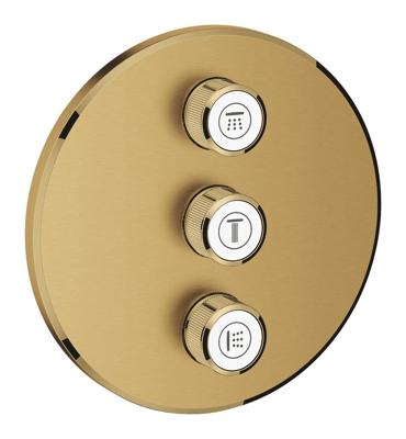 Opbouwdeel GROHE Smartcontrol Volume, Rond (3X) Cool Sunrise Geborsteld Opbouwdeel GROHE Smartcontrol Volume, Rond (3X) Cool Sunrise Geborsteld