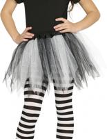 Pantykousen Zwart/Wit Kind - thumbnail