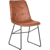 LABEL51 Eetkamerstoel 'Slim', kleur Cognac - thumbnail