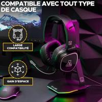 Ondersteuning voor Gaming Hoofdtelefoon The G-Lab K-STAND HYDROGEN Zwart - thumbnail