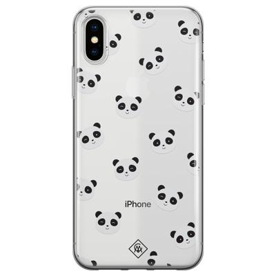 iPhone X/XS transparant hoesje - Panda