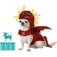 Atosa Drakenkostuum voor honden - thumbnail