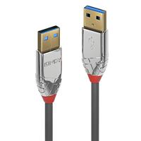 LINDY 36627 2m USB 3.0 Type A kabel, Cromo Line antraciet - thumbnail