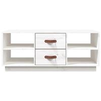 Salontafel 100x50x41 cm massief grenenhout wit - thumbnail