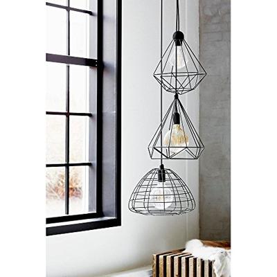 Hanglamp industrieel zwart kooi &apos; Nordlux Tees&apos; E27 fitting - thumbnail