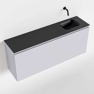 MONDIAZ OLAN 120cm toiletmeubel cale. LEX wastafel urban rechts geen kraangat