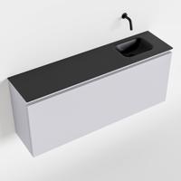 MONDIAZ OLAN 120cm toiletmeubel cale. LEX wastafel urban rechts geen kraangat - thumbnail