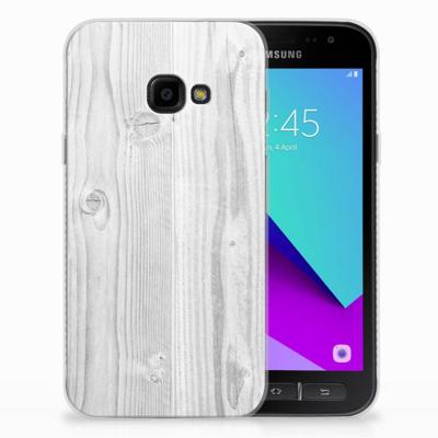 Samsung Galaxy Xcover 4 | Xcover 4s | Bumper Hoesje | White Wood