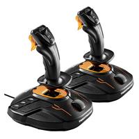 Thrustmaster T.16000M Space Sim Duo Stick Vliegsimulator joystick PC Zwart, Oranje - thumbnail