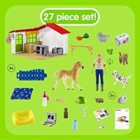 Schleich Dierenartspraktijk met Figuur + Dieren en Accessoires - thumbnail