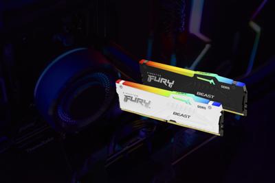 Kingston FURY Beast Werkgeheugenmodule voor PC DDR5 32 GB 1 x 32 GB On-die ECC 6000 MHz 288-pins DIMM CL36 KF560C36BWEA-32 - thumbnail