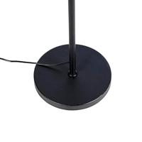 QAZQA Vloerlamp zwart met zwarte kap 45 cm verstelbaar - Parte - thumbnail