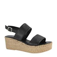 5th Avenue leren sleehakken zwart - thumbnail