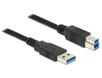 Delock 85065 Kabel USB 3.0 Type-A male > USB 3.0 Type-B male 0,5 m zwart