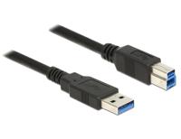 Delock 85065 Kabel USB 3.0 Type-A male > USB 3.0 Type-B male 0,5 m zwart - thumbnail