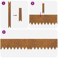 Gazonranden 10 pcs Bruin 100 x 0.5 x 20 cm Cortenstaal - thumbnail