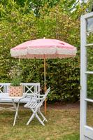 Hoekige mand in raffia voor kinderen HEARTS RICE beige - thumbnail