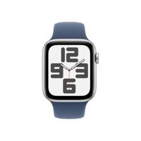 Apple Watch SE (2024) GPS 44 mm Aluminium kast Sport Band Denim M/L - thumbnail