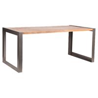 LABEL51 Eetkamertafel Factory - Rough - Mangohout - 160x90 cm - thumbnail