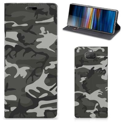 Sony Xperia 10 | Hoesje met Magneet | Army Light