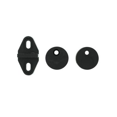 Intersteel Set geleide- en afstandhouders tbv schuifdeursysteem - mat zwart Intersteel Set geleide- en afstandhouders tbv schuifdeursysteem - mat zwart