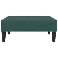 Slaapbank 2-zits met voetenbank fluweel donkergroen - thumbnail