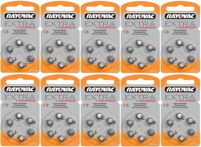 Rayovac gehoorapparaat batterijen - Type 13 - 10 x 6 stuks