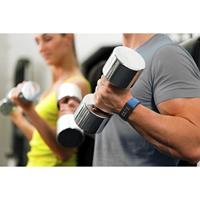 Hama Sportpolsband Voor Fitbit Charge 3/4 Ademend Horlogebandje Blauw/grijs - thumbnail