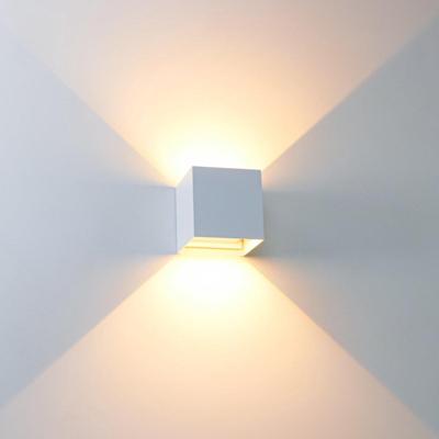 LED&apos;s Light Kubus LED Wandlamp voor buiten - Omhoog&Omlaag licht - IP65 - Wit