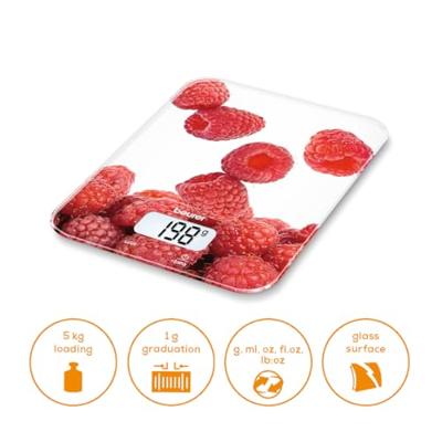 Beurer KS19 Digitale Keukenweegschaal Berry Wit