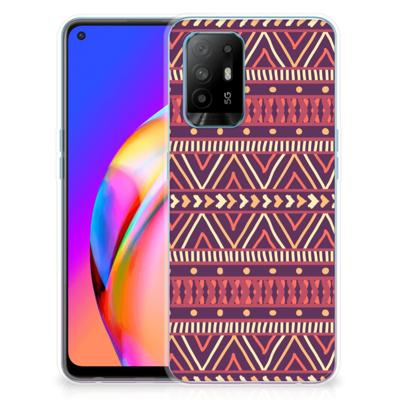 OPPO A94 5G | Reno5 Z | TPU bumper | Aztec Paars