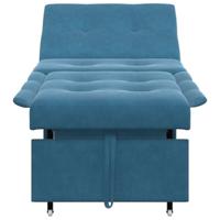 Slaapbank Blauw 67 x 194 x 38 cm Fluweel - thumbnail