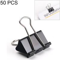50st 32 mm zwart metalen Clip Notes brief paperclip Office Bind - thumbnail