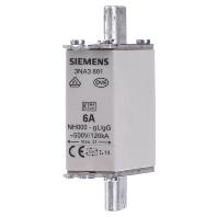 Siemens 3NA3801 Zekeringsinzetstuk Afmeting zekering : 000 6 A 500 V/AC, 250 V/DC 3 stuk(s)