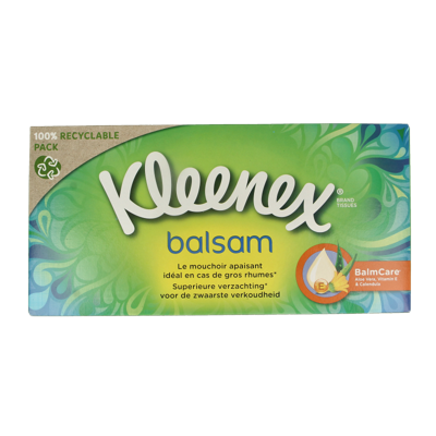 Kleenex Balsam tissue box 64 Stuks Kleenex Balsam tissue box 64 Stuks