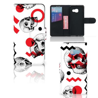 Telefoonhoesje met Naam Samsung Galaxy A3 2017 Skull Red Telefoonhoesje met Naam Samsung Galaxy A3 2017 Skull Red