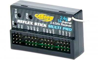 Carson Modellsport Reflex Stick MULTI PRO 14 RC handzender 2,4 GHz Aantal kanalen: 14 Incl. ontvanger