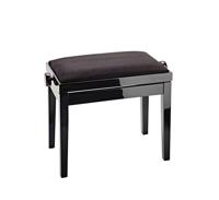 Konig & Meyer 13901 pianobank hooggl. zwart (velvet zw. zitting) - thumbnail