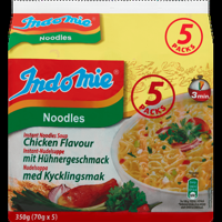 Indomie Instant Noodles Soup Chicken Flavour 5 x 70 g bij Jumbo - thumbnail