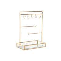 Juwelenkistje Home ESPRIT Gouden Metaal Spiegel 21 x 10 x 32 cm - thumbnail