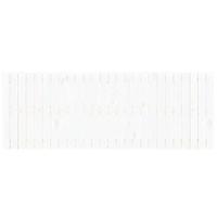 Wandhoofdbord 166x3x60 cm massief grenenhout wit - thumbnail