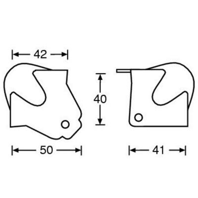 Adam Hall 4118 Bolhoek medium met overzethoek