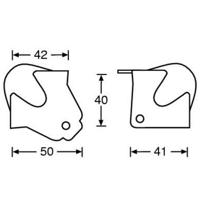 Adam Hall 4118 Bolhoek medium met overzethoek - thumbnail