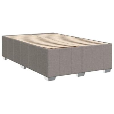 Boxspring met matras stof taupe 120x190 cm