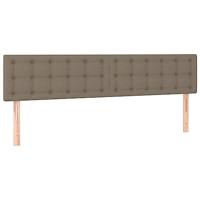 Boxspring met matras stof taupe 160x200 cm - thumbnail