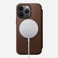 Nomad Modern Horween lederen folio iPhone 13 Pro - Brown - thumbnail